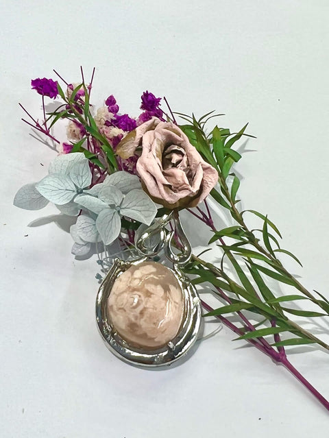 DZ21 Whosale Gemstone Rock DIY Jewelry For Girls Crystal Flower Agate Necklace and Pendent