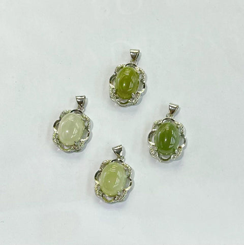 DZ52 Venta al por mayor de piedras preciosas de roca, joyería DIY para niñas, collar y colgante de jade de cristal. Acerca del jade: